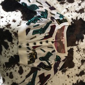 Crop top button up sweater